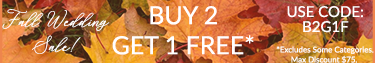 Fall Weddings Buy 2 Get 1 Free!